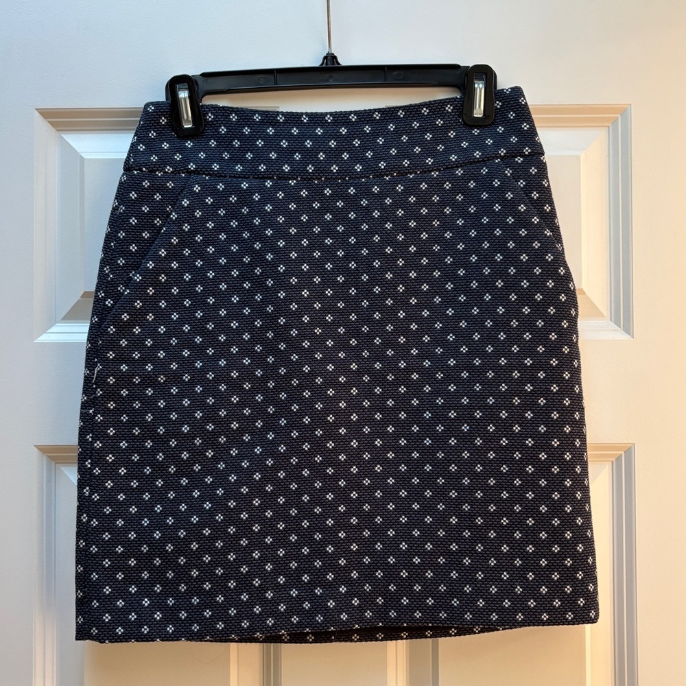 Ann Taylor Blue & White Skirt